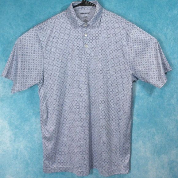 Travel Smart RoundTree & Yorke Polo Shirt, Lavender, Polyester, Men's Size Small - Picture 1 of 3